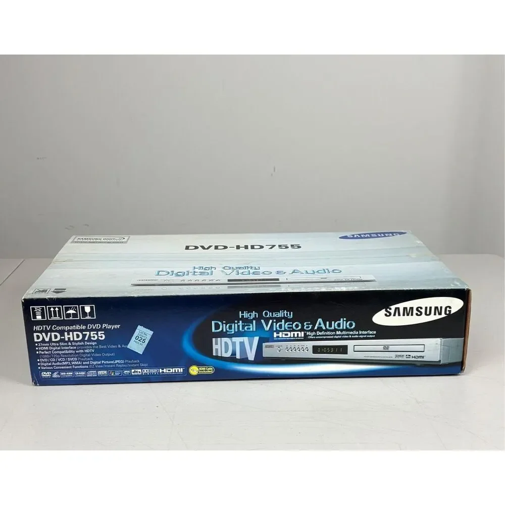SAMSUNG DVD-HD755 Hi-Def Conversion DVD Player HDMI Cord Included New Sealed Box